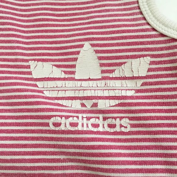 Dog Clothes Vintage Style Red/White Striped Tank Size Medium - Picture 2 of 7